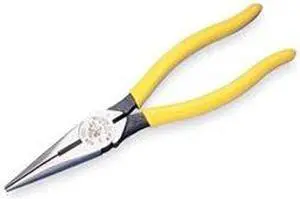 KLEIN TOOLS D203-8 Needle Nose Plier,8-7/16" L,Smooth