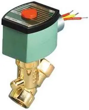 ASCO 8030G016 120V AC Brass Solenoid Valve, Normally Closed, 1/2 in Pipe Size