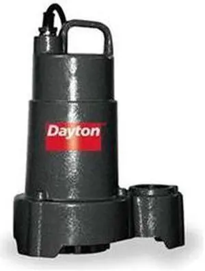 DAYTON 3BB74 1/2 HP 1-1/2" F Submersible Sump Pump 120V AC None