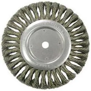 WEILER 90858 Twist Wire Wheel Wire Brush, Arbor, 8"