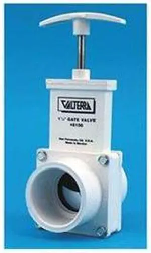 VALTERRA 6109GR Gate Valve,Class 125,1-1/2 In.,PVC