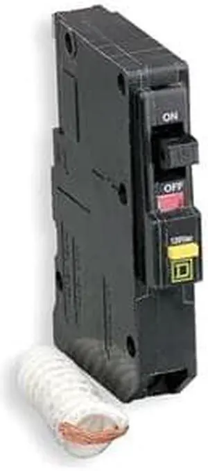 SQUARE D QO125GFI Miniature Circuit Breaker, QO Series, 25A, 1 Pole, 120V AC,