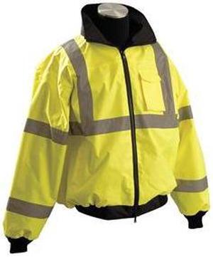 OCCUNOMIX LUX-ETJBJ-YL Jacket, 100% Polyester, Class 3 R, Yellow, L