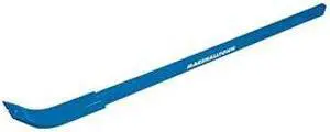Pry Bar, Open Angle, 56 x3-1/4 in, Stl, Blue