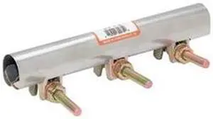 ZORO SELECT 330-059 Repair Clamp,Three Bolt,1 In,304SS