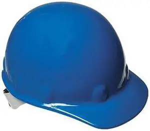 Hard Hat, FrtBrim, NonSlotted, 8Rtcht, Blue