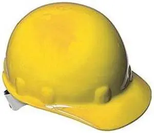 Hard Hat, FrtBrim, NonSlottd, 8Rtcht, Yellow