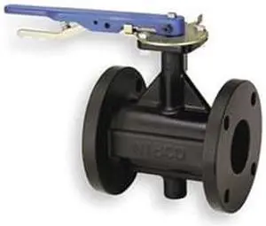 Butterfly Valve, Lever, 2 In, Ductile Iron