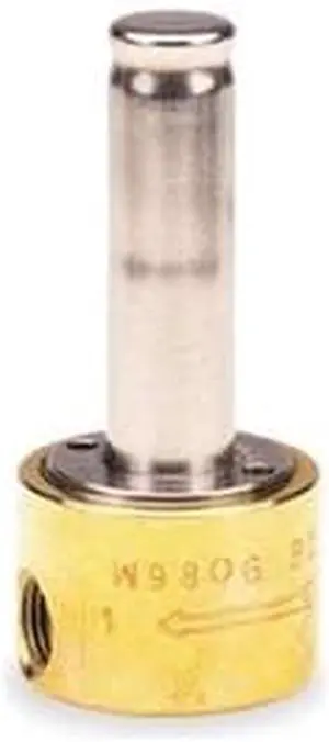 DAYTON 016658 Brass Solenoid Valve Less Coil, Normally Closed, 1/4 in Pipe Size