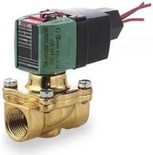 Solenoid Valve, 2 Way, NC, Brass, 1/2 In