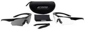 ESS 740-0504 Crossbow Kit, Safety Glasses, Anti-Fog & Anti-Scratch, Smoke/Clear