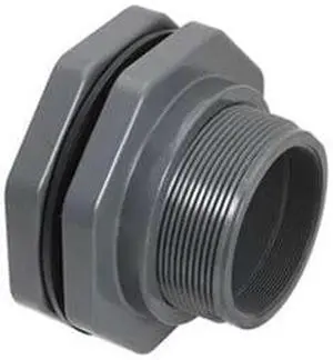 HAYWARD BFA1015TES 1-1/2" Bulkhead Fitting, FNPT x FNPT