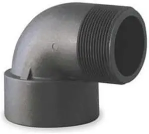 ZORO SELECT SL300-90 3" FNPT x MNPT 90 Degree Street Elbow Sch 80