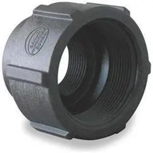 ZORO SELECT RC100-075 Reducing Coupling, Polypropylene, 1" x 3/4", Schedule 80,