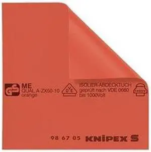 KNIPEX 98 67 10 Insulated Mat,39-3/8 x 39-3/8 In,Red