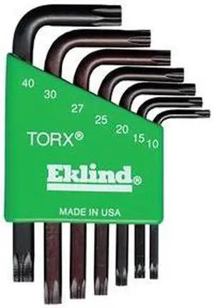 Torx Key Set, T10 - T40, L-Shaped, Short