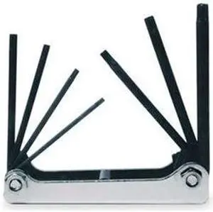 Torx Key Set, T6 - T20, Fold-Up