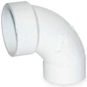 MUELLER INDUSTRIES 1WKB1 2" Hub x Spigot PVC DWV 90 Deg. Street Elbow
