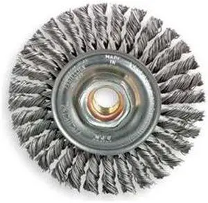 WEILER 94043 Wire Wheel Wire Brush, 4-1/2", 3/16" W