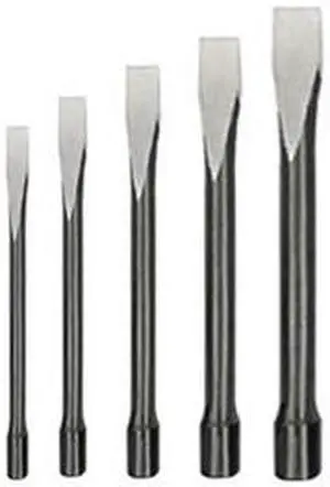 WESTWARD 2AJL5 Cold Chisel Set, 3/8 To 7/8 in, Steel 5 Piece
