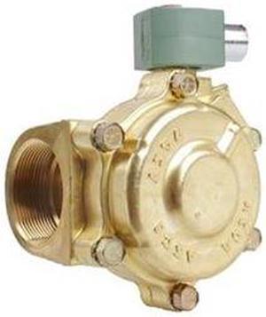 ASCO 8221G013 120V AC Brass Slow Closing Solenoid Valve, Normally Closed, 2 in