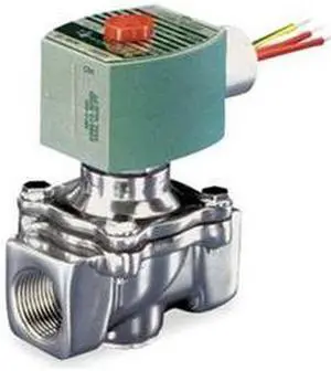 ASCO 8214G020 120V AC Aluminum Fuel Gas Solenoid Valve with Test Port, Normally