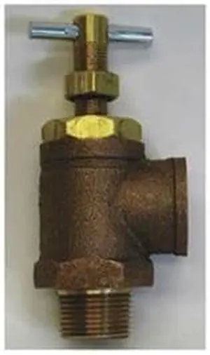 DAYTON 4KHA2 Relief Valve, 40 GPM, 1 NPT x 3/4 NPT