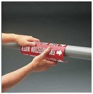 BRADY 4032-C Pipe Mrkr,Compressed Air,2-1/2to3-7/8 In