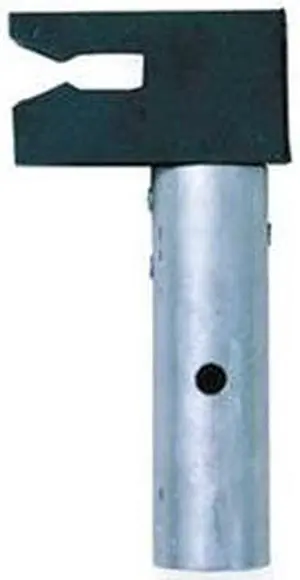 Pole Adapter, Aluminum, Rubber