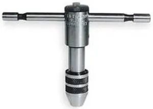 WESTWARD 2CYT6 T Handle Tap Wrench,Ratchet,7/32-1/2 In