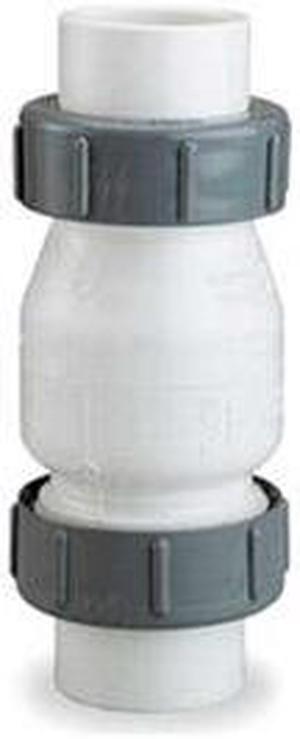 DAYTON 4RG91 2" Compression PVC True Union Swing Waste Water Check Valve