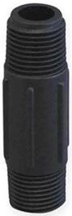 ZORO SELECT NIP200-4 2" MNPT x 4" TBE Polypropylene Pipe Nipple Sch 80