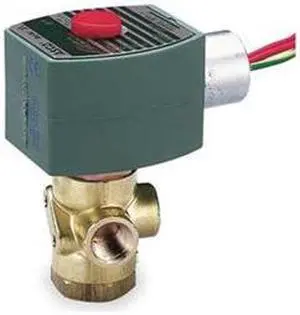 ASCO 8320G174 120V AC Brass Quick Exhaust Solenoid Valve, Universal, 1/4 in