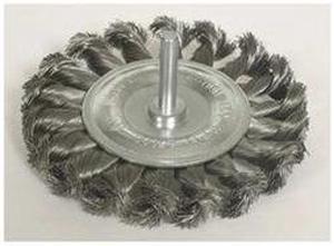 WEILER 94038 Knot Wire Wheel Wire Brush, Stem, 3-1/4"