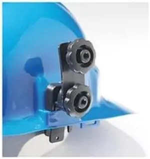 Faceshield Adapter, Slotted, Blk, PR