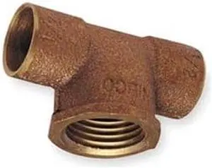 NIBCO 712RLF-121214 Tee,Low Lead Cast Bronze,C x C x FNPT