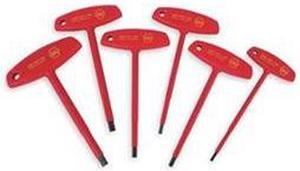 WIHA 33490 6 Piece SAE T-Shape Hex Key Set, 33490