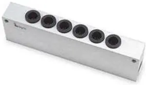 LEGRIS 3315 60 18 Manifold,Metal,Anodized Aluminum,NPT
