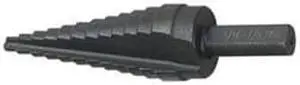 Step Drill Bit, 12 Hole, 3/16-7/8 In