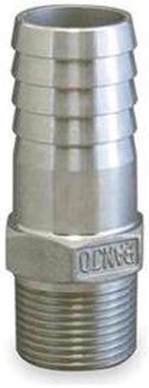 ZORO SELECT HB050-058SS 1/2" Barbed x MNPT 316 SS Hose Barb