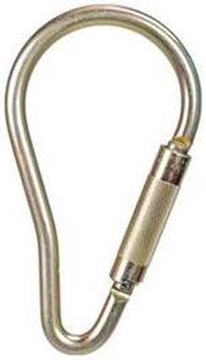 Carabiner, Steel, 9-1/2 In. L, Auto-Lock