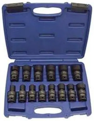 Impact Socket Set, Univ, 1/2 Dr, Std, 14 Pc