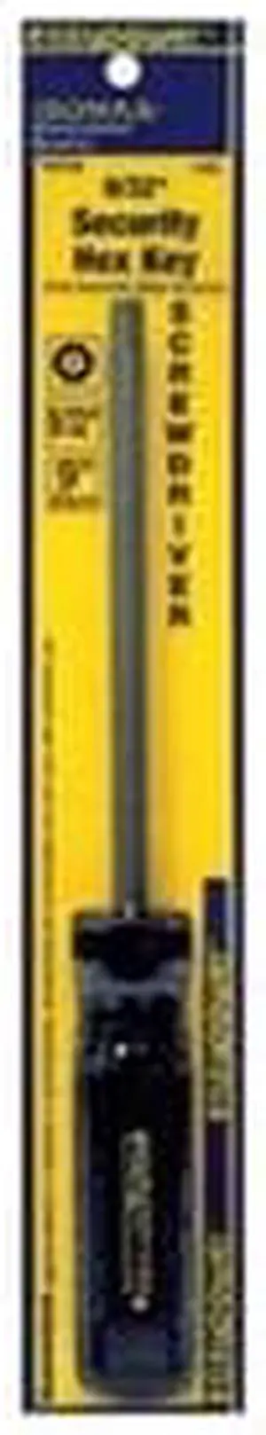 Security Hex Screwdriver, 9/32 In
