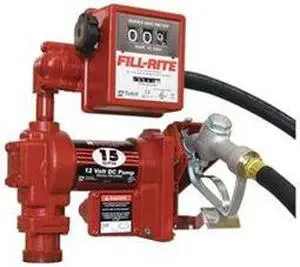 FILL-RITE FR1211H Fuel Transfer Pump, 12V DC, 15 gpm Max. Flow Rate , 1/4 HP,