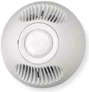 HUBBELL WIRING DEVICE-KELLEMS ATD2000C Occupancy Sensor,PIR/Ultra,2000sq ft,Wht