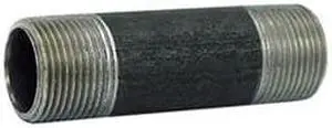 BECK 0330032400 1-1/4" x 12" Black Pipe Nipple Sch 40