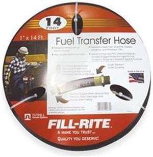 FILL-RITE FRH10014 Fuel Hose,1 In NPT Inlet/Outlet,14 ft.