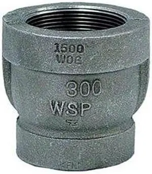ANVIL 0310544200 1-1/2" x 3/4" Malleable Iron Reducer Coupling