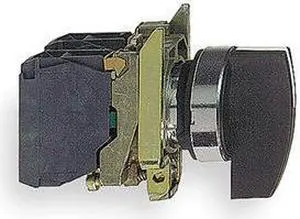 SCHNEIDER ELECTRIC XB4BJ33 Non-Illum Selector Switch,Chrome,3P,10A