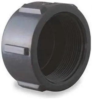 ZORO SELECT CAP050 Cap, Polypropylene, 1/2", Schedule 80, 300 psi Max Pressure